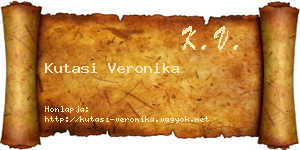 Kutasi Veronika névjegykártya